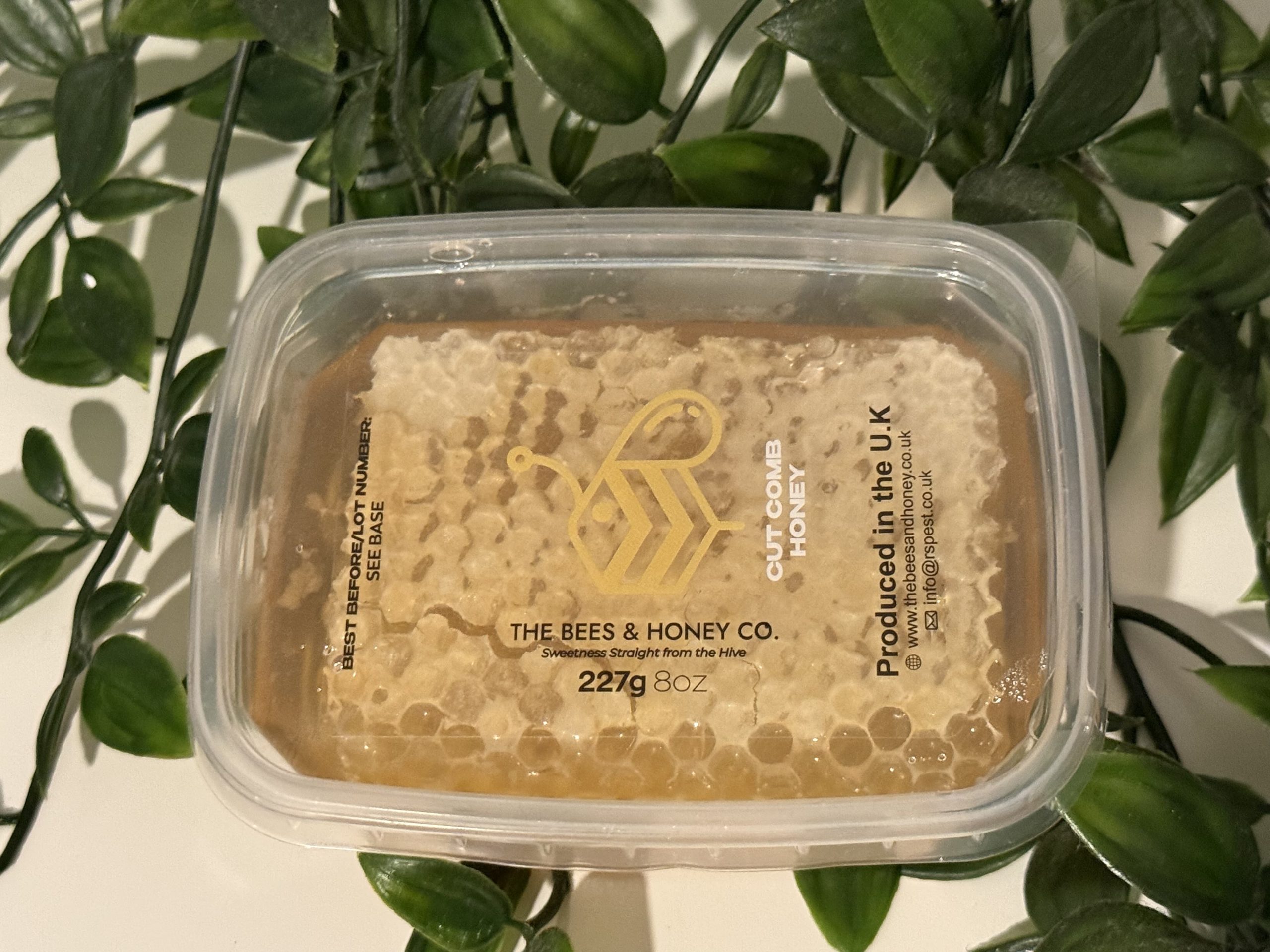 8oz cut comb Honey container